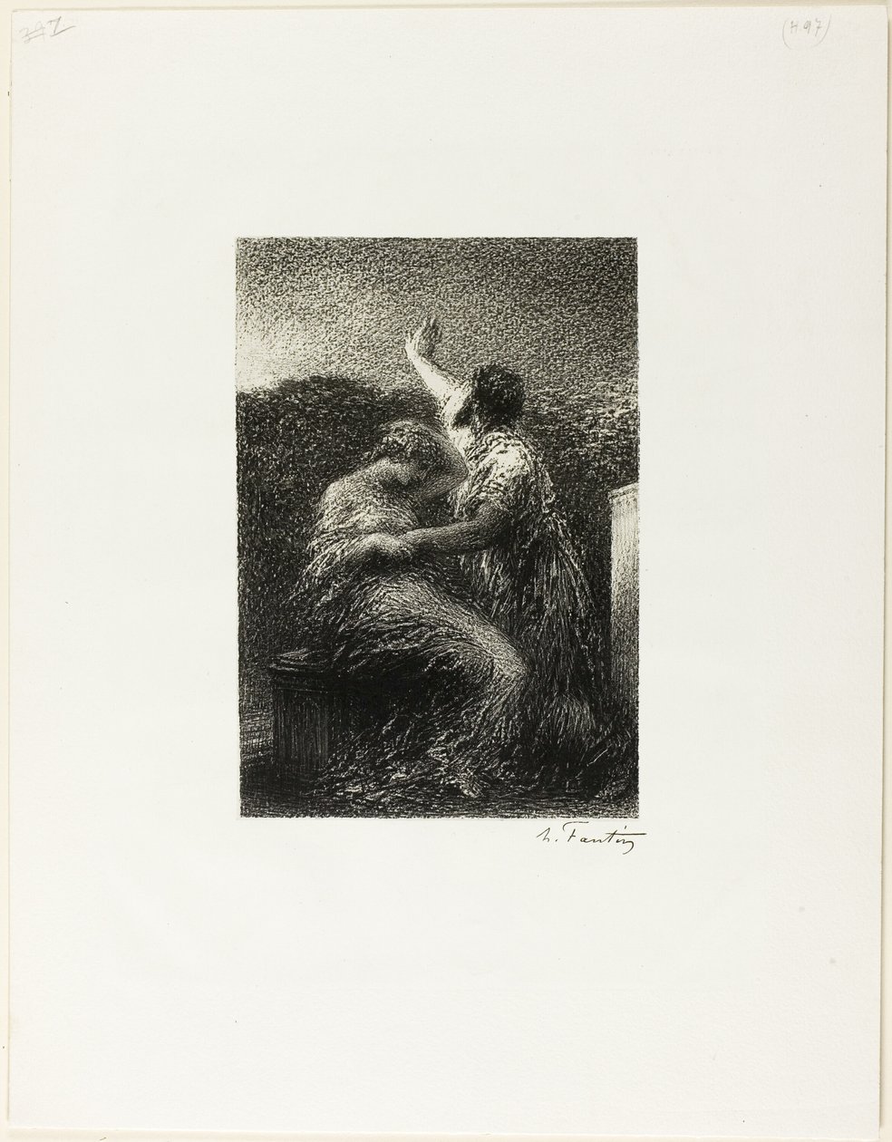 Le mage Balthasar et Fatima - Ignace Henri Jean Fantin-Latour
