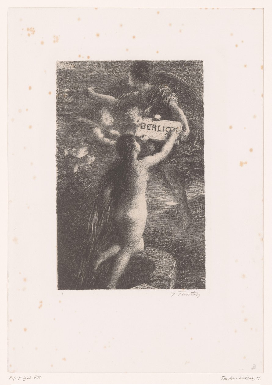 Page de titre pour: Hector Berlioz, sa vie et ses œuvres (Leven en werken van Hector Berlioz) - Ignace Henri Jean Fantin Latour