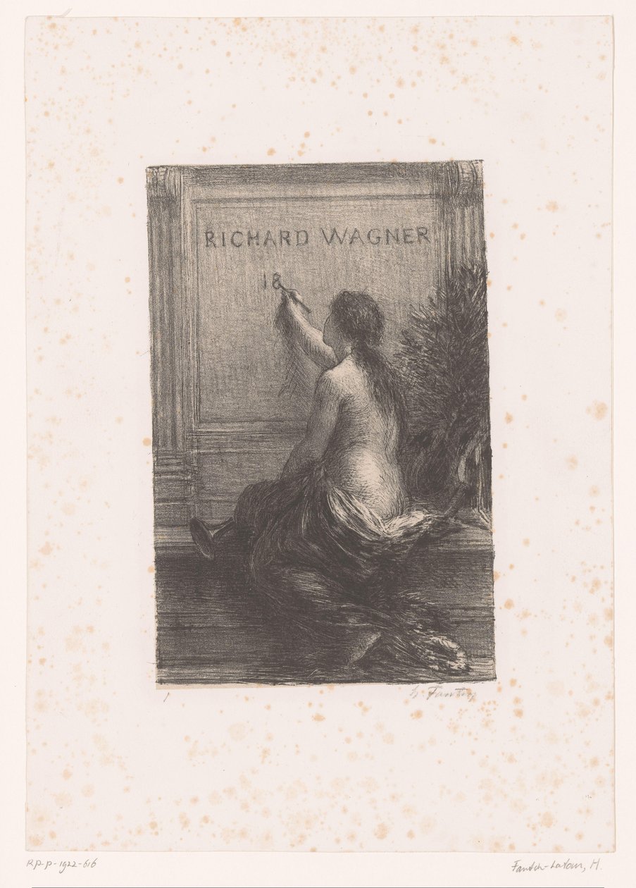 Page de titre pour : Richard Wagner, sa vie et ses œuvres - Ignace Henri Jean Fantin Latour
