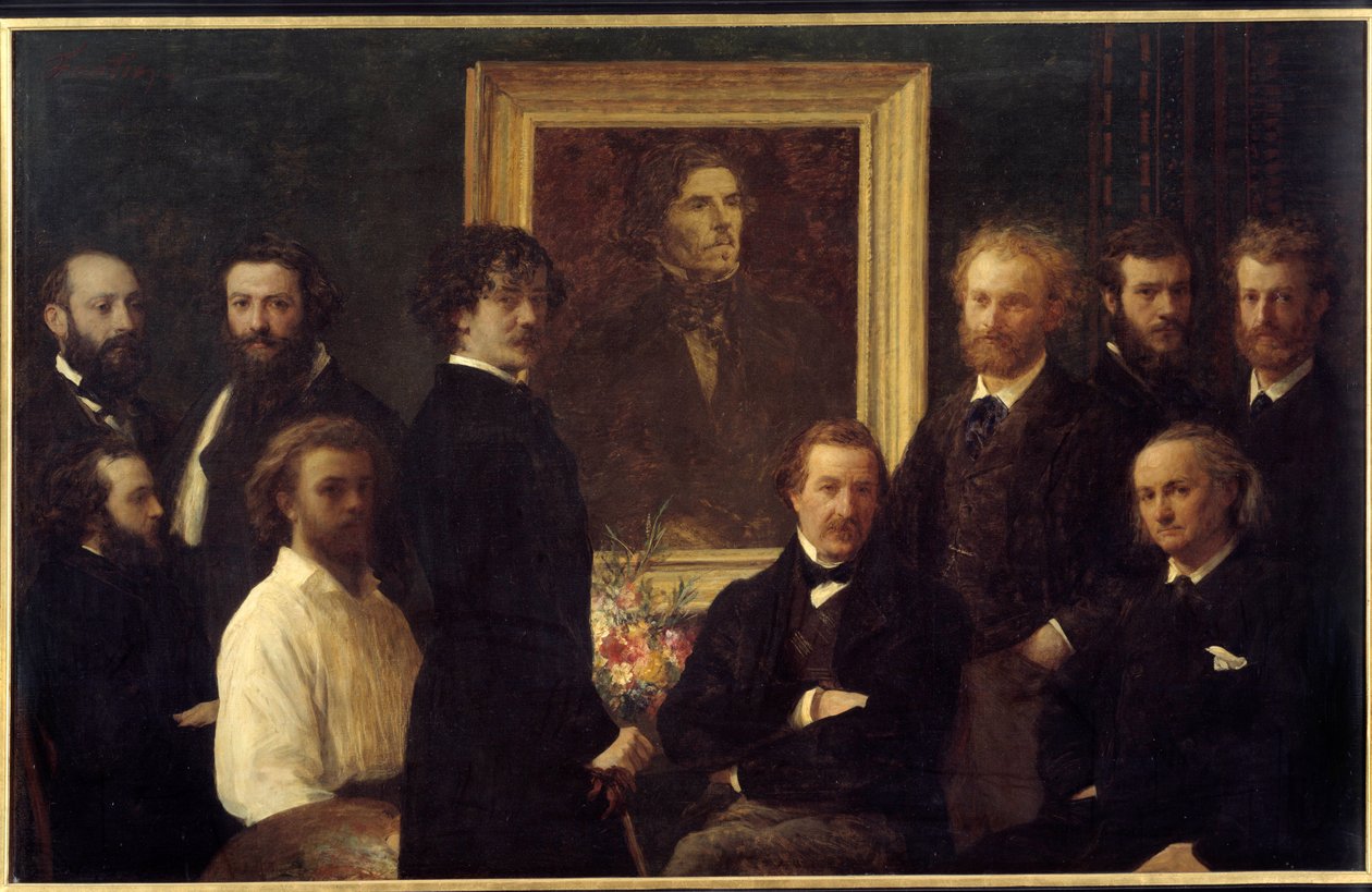 Hommage à Eugène Delacroix - Ignace Henri Jean Fantin Latour