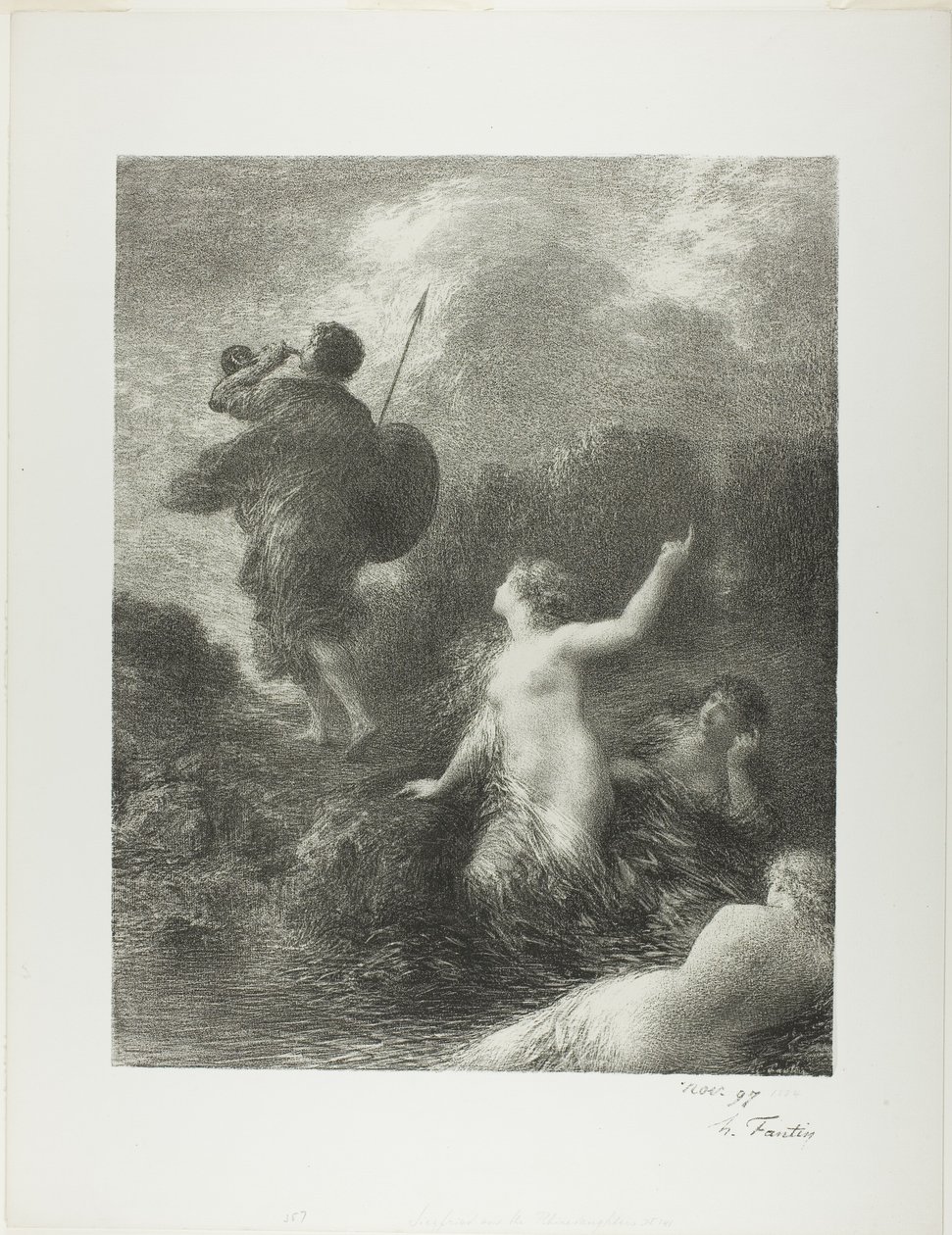 Le Crépuscule des dieux : Siegfried et les filles du Rhin - Ignace Henri Jean Fantin Latour