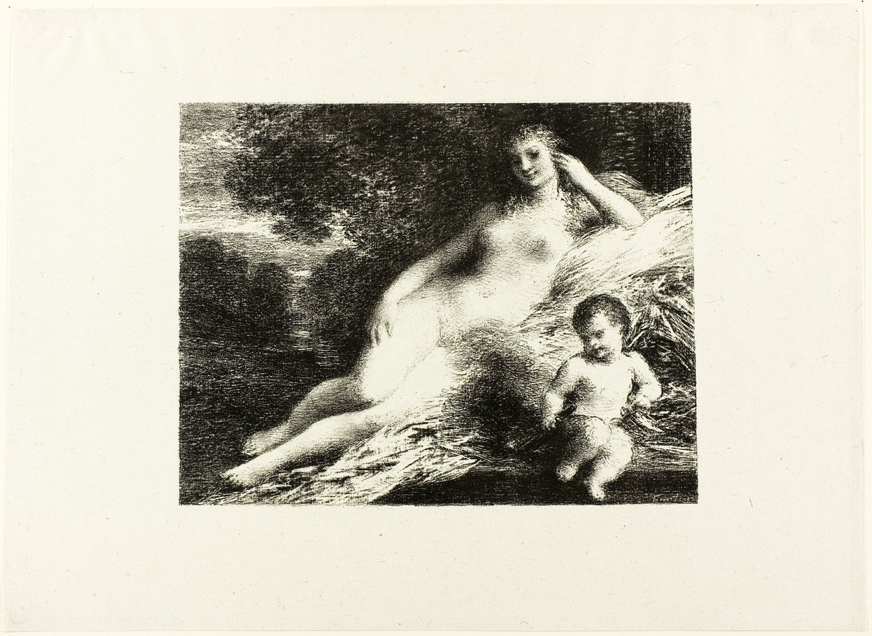 Vénus et Cupidon, deuxième planche - Ignace Henri Jean Fantin Latour