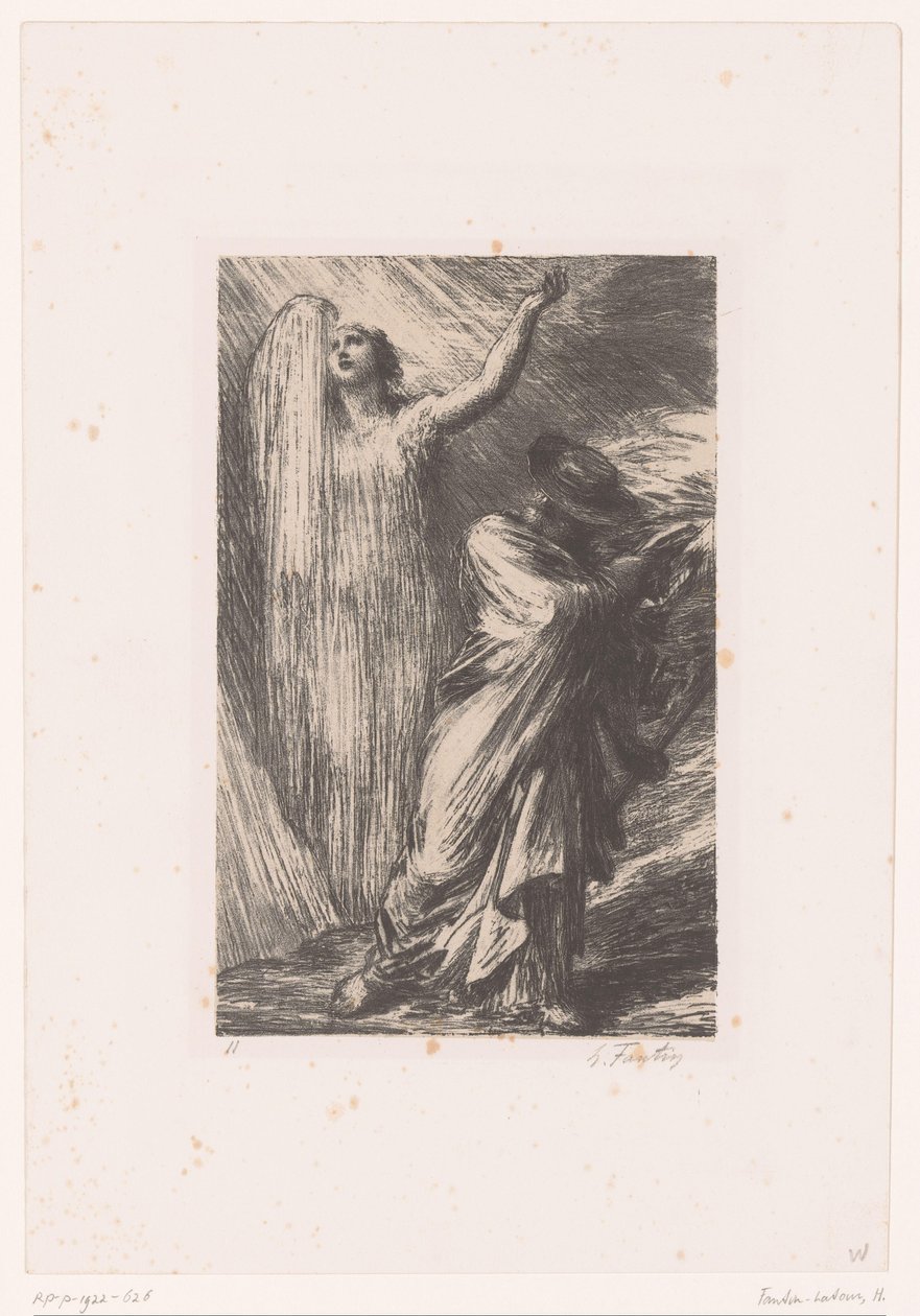 Wotan invoque la déesse de la terre Erda - Ignace Henri Jean Fantin Latour