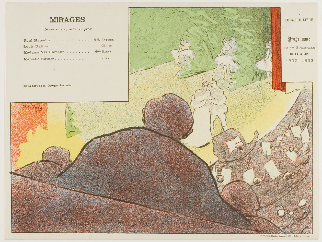 Fifth Performance: Mirages, for Le Théatre Libre - Henri-Gabriel Ibels