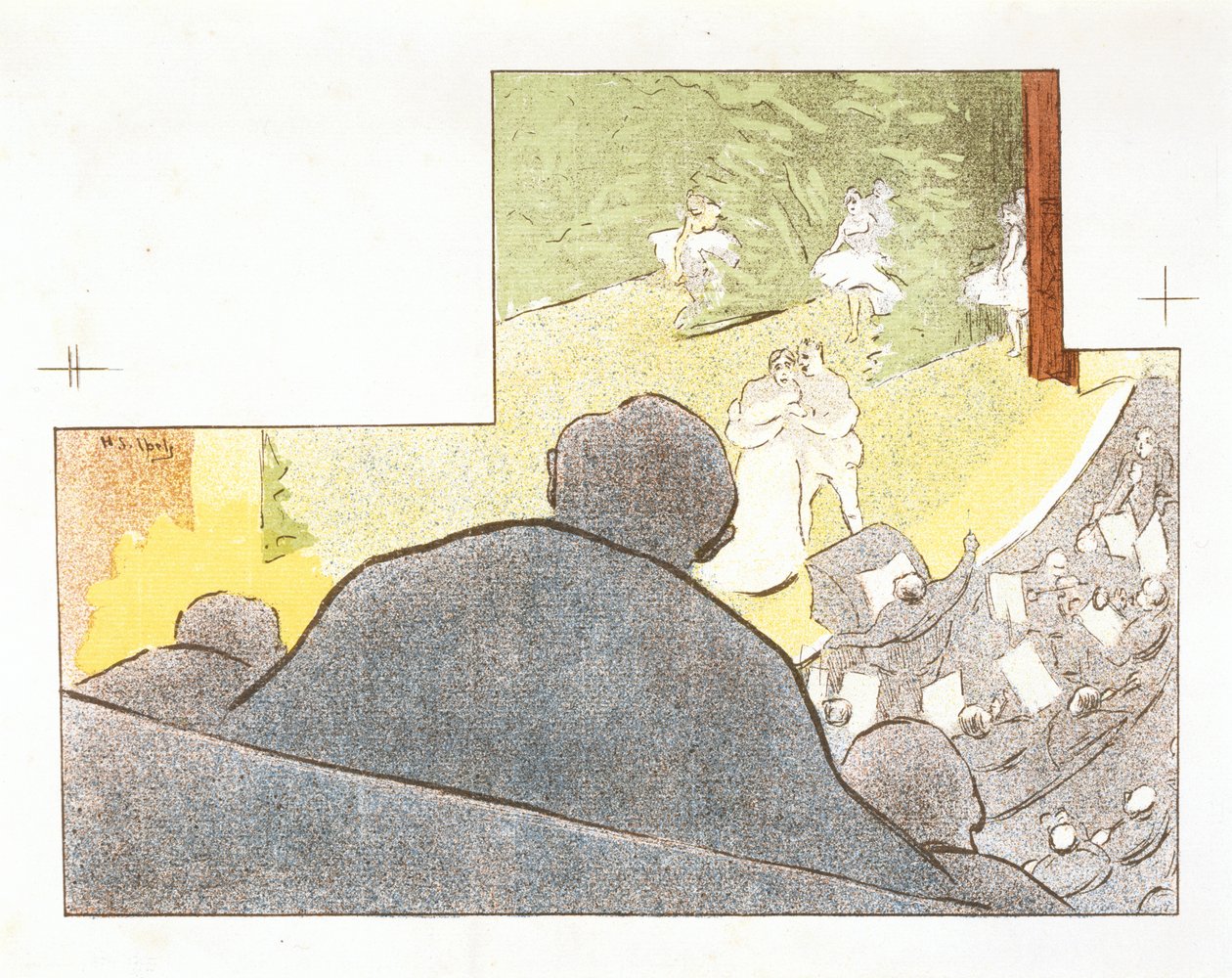 Mirages, programme pour la production du Théâtre Libre de Les Fossiles - Henri Gabriel Ibels