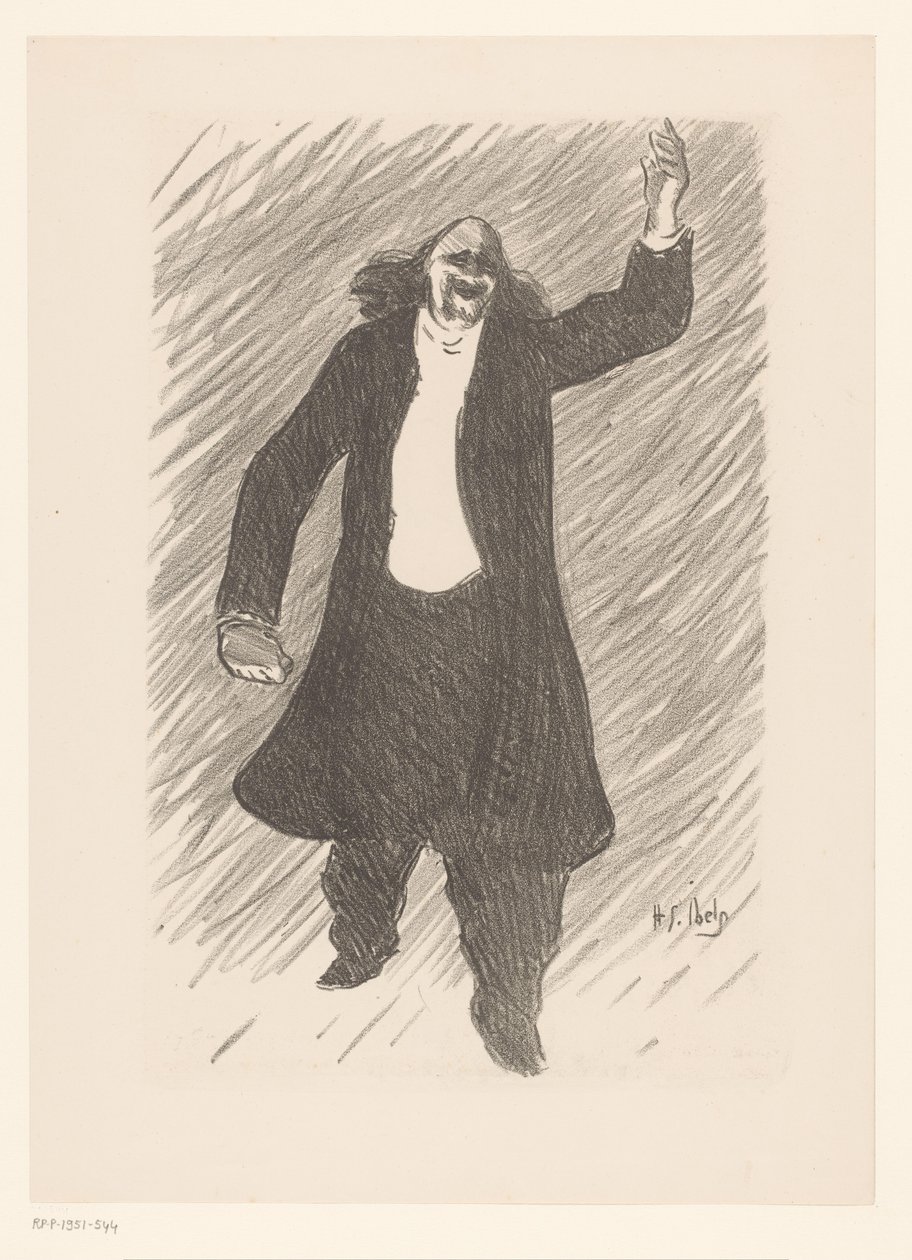 Portrait du chansonnier Marcel Legay - Henri Gabriel Ibels
