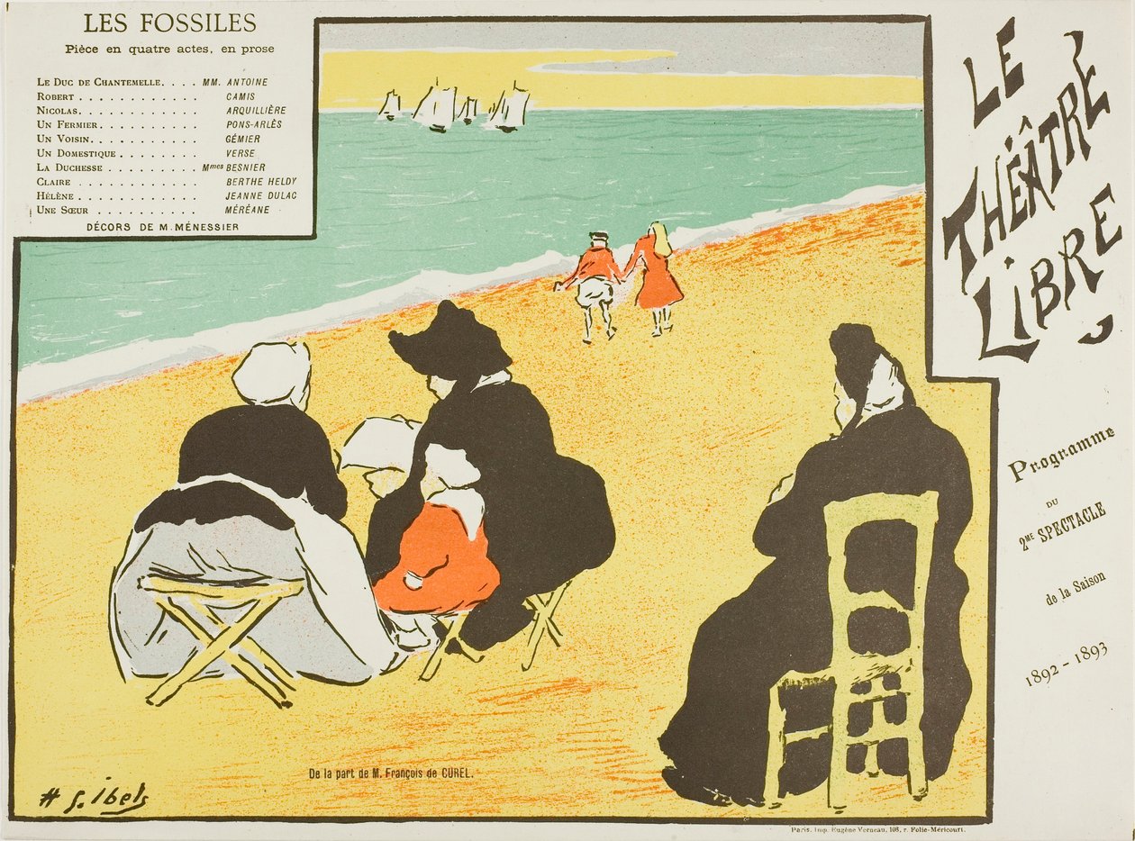 Second Performance: Les Fossiles, for Le Théatre Libre - Henri Gabriel Ibels