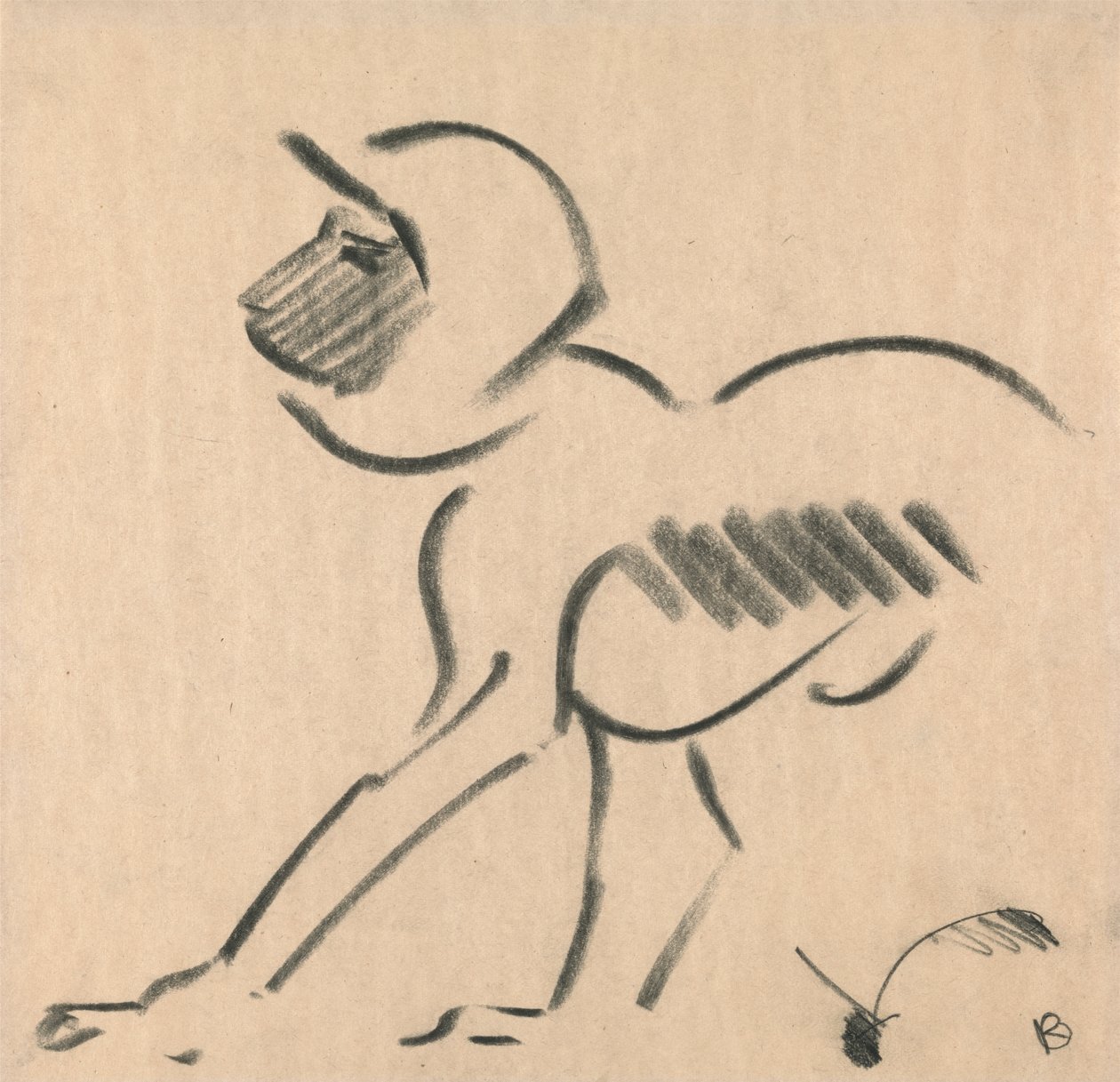 Singe accroupi - Henri Gaudier-Brzeska