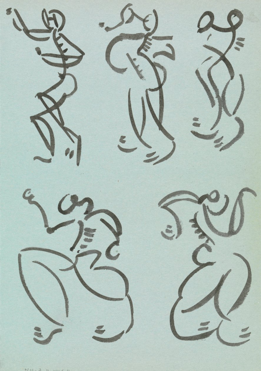 Cinq études de figures dansantes - Henri Gaudier Brzeska