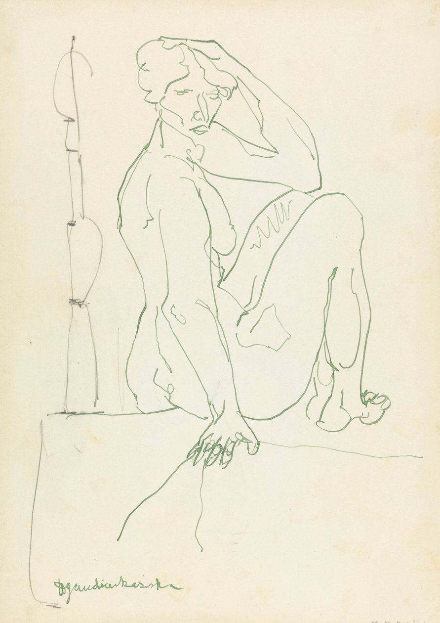 Figure féminine assise - Henri Gaudier Brzeska