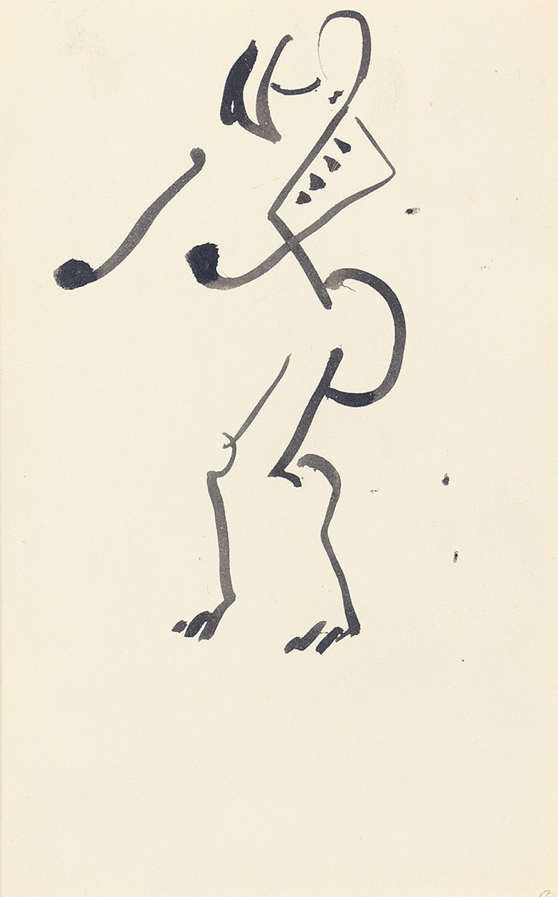 Étude pour "Danseuse de pierre rouge", 1914 - Henri Gaudier Brzeska