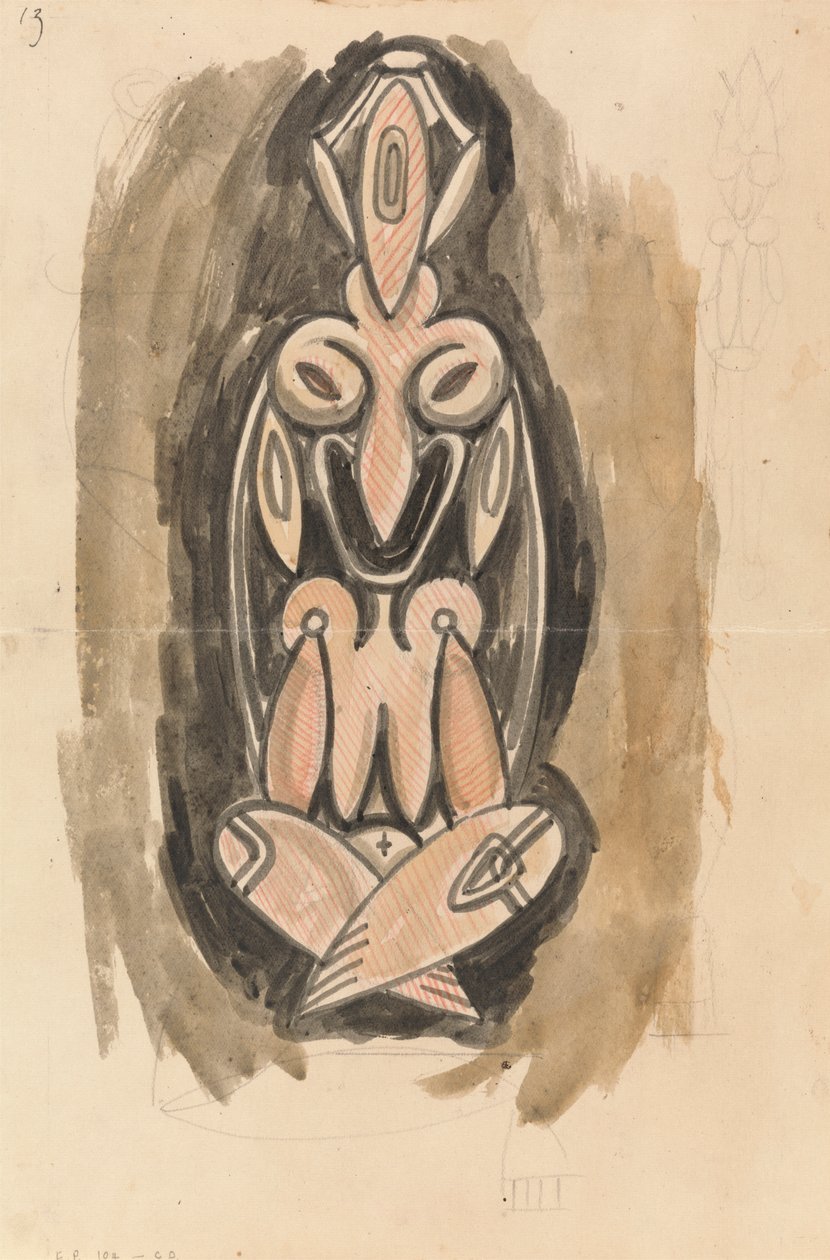 Étude pour une colonne sculpturale - Henri Gaudier Brzeska