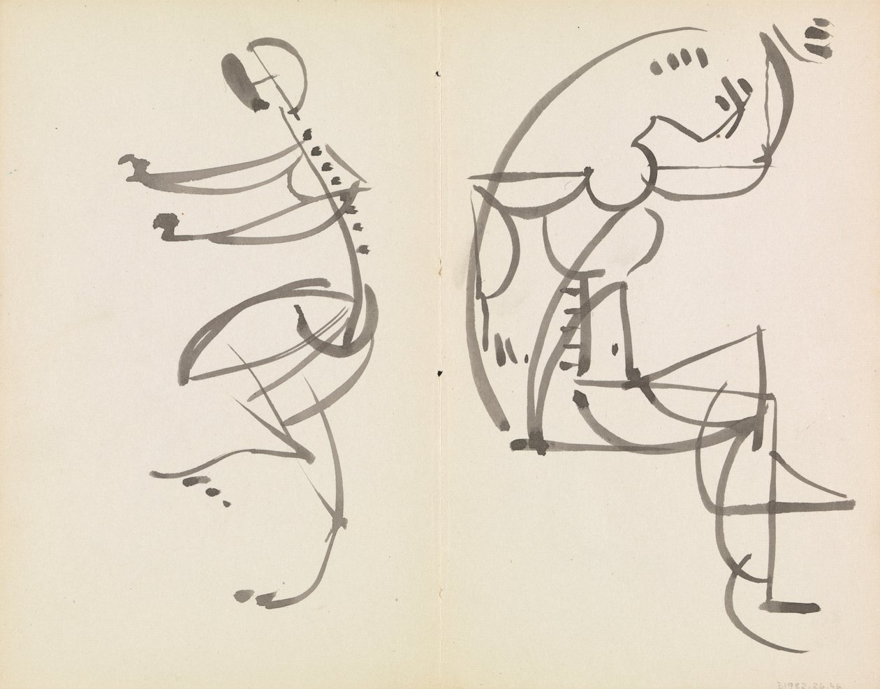 Deux Études de Figures - Henri Gaudier Brzeska