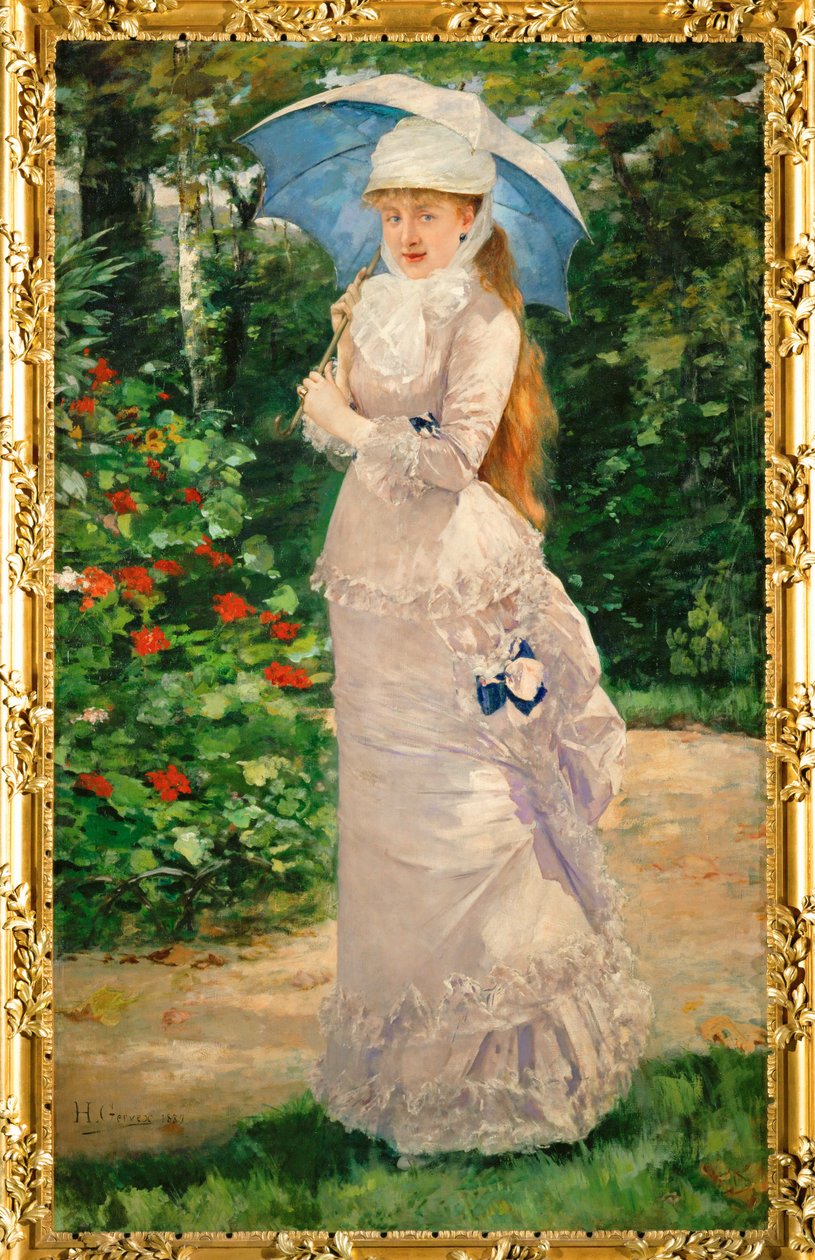 Mme. Valtesse de la Bigne (oil on canvas) - Henri Gervex