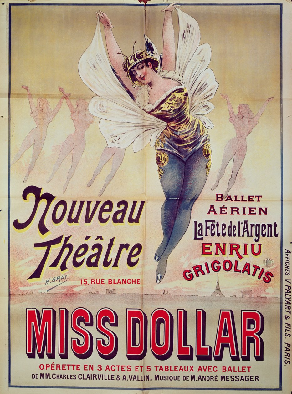 Affiche publicitaire pour le Ballet Aérien La Fête de l