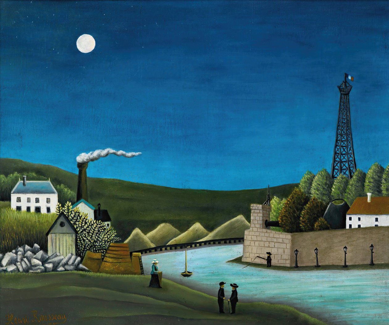 La Seine à Suresnes, c.1911 - Henri Rousseau