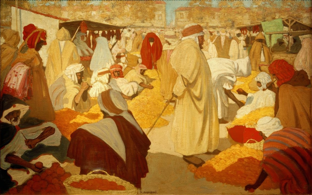 H. Evenepoel, marché aux oranges à Blidah - Henri Jacques Edouard Evenepoel