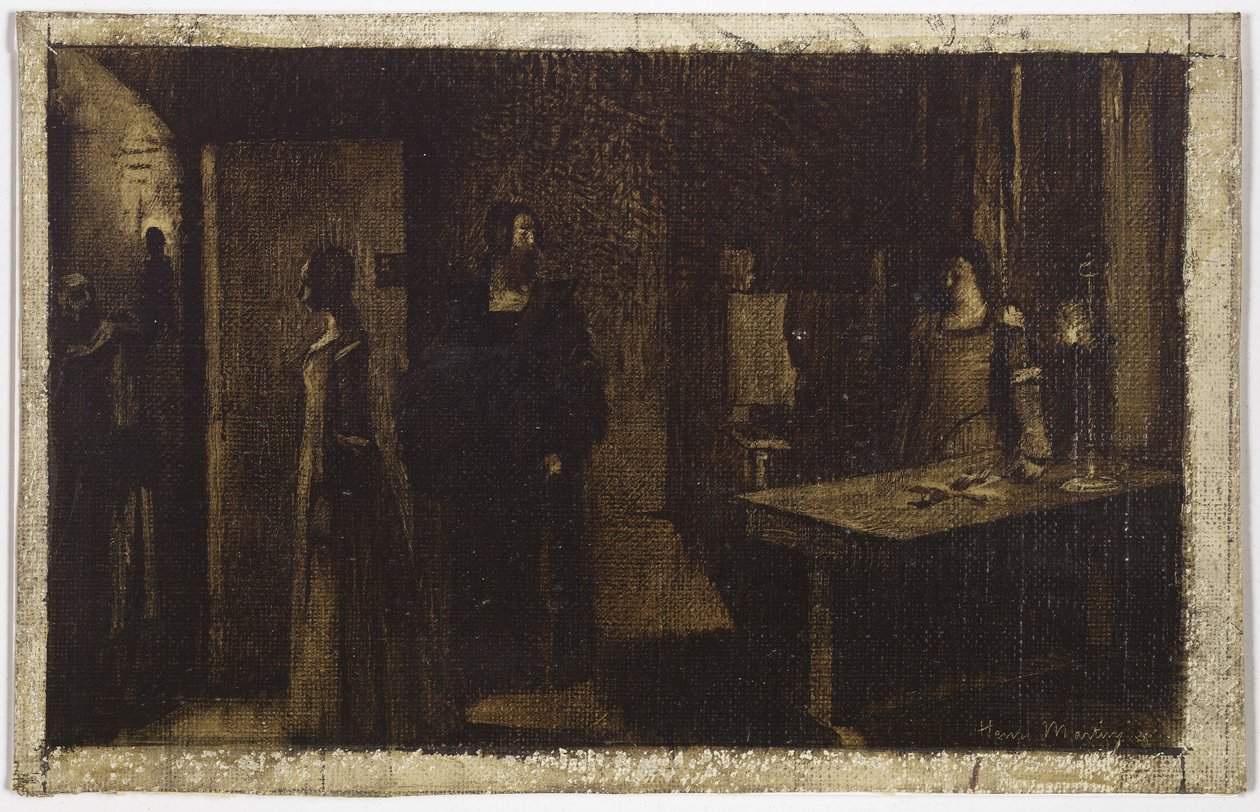 Le Crucifix, vers 1887 (huile sur toile) - Henri Jean Guillaume Martin