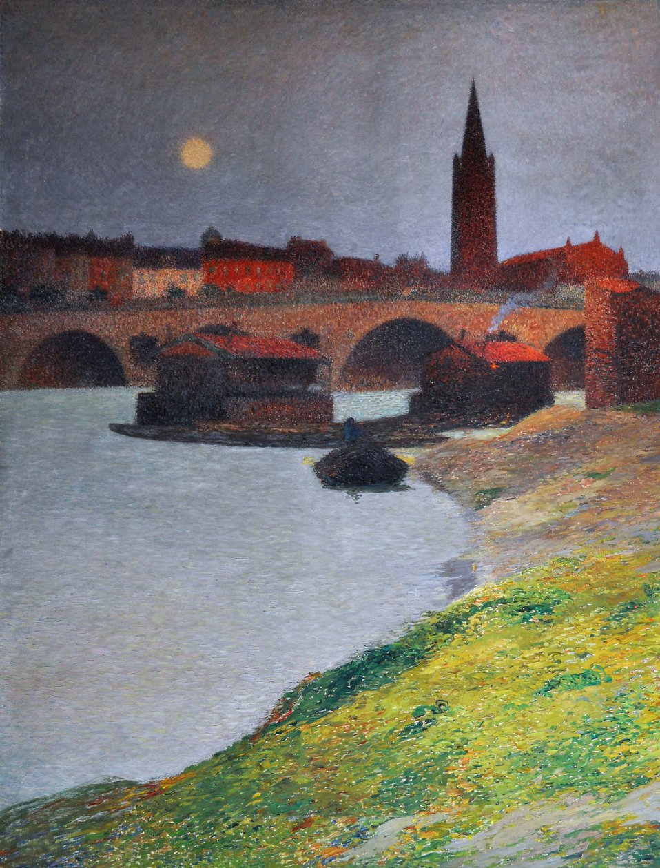 Vue de Toulouse, vers 1900 (fresque) - Henri Jean Guillaume Martin