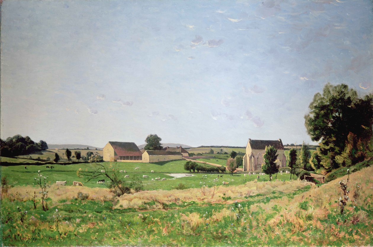 Paysage à Saulce, Yonne - Henri Joseph Harpignies