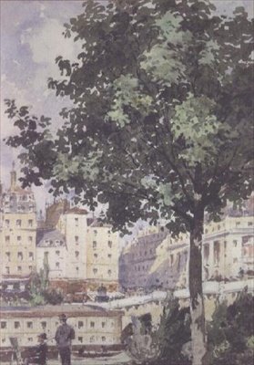 Le Pont Neuf - Henri Joseph Harpignies