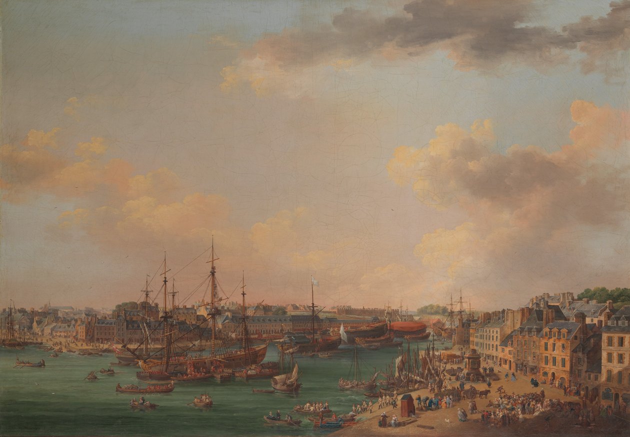 Le port extérieur de Brest, 1773 - Henri Joseph Van Blarenberghe