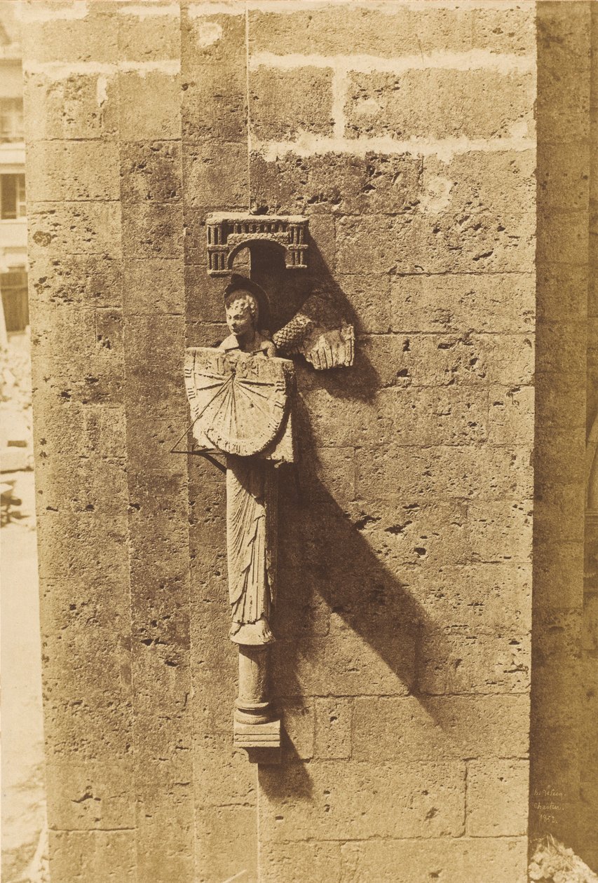 Ange portant un cadran solaire, à l