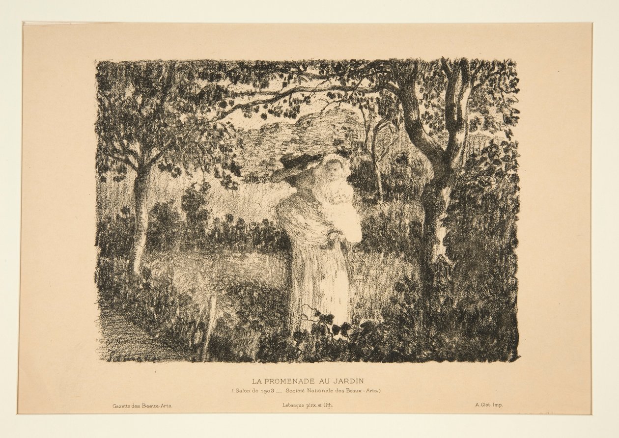 La promenade au jardin - Henri Lebasque