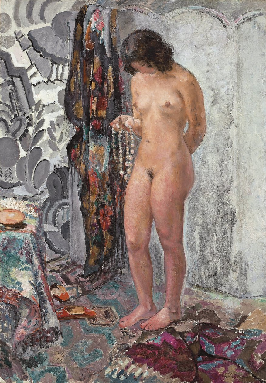 Nu debout avec un collier, c. 1923 - Henri Lebasque