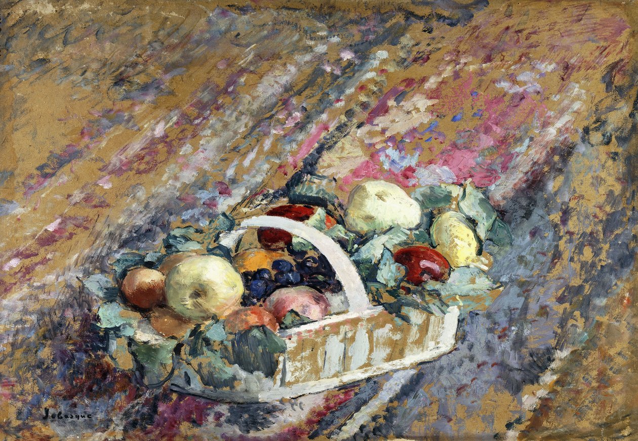 Nature morte au panier de fruits - Henri Lebasque