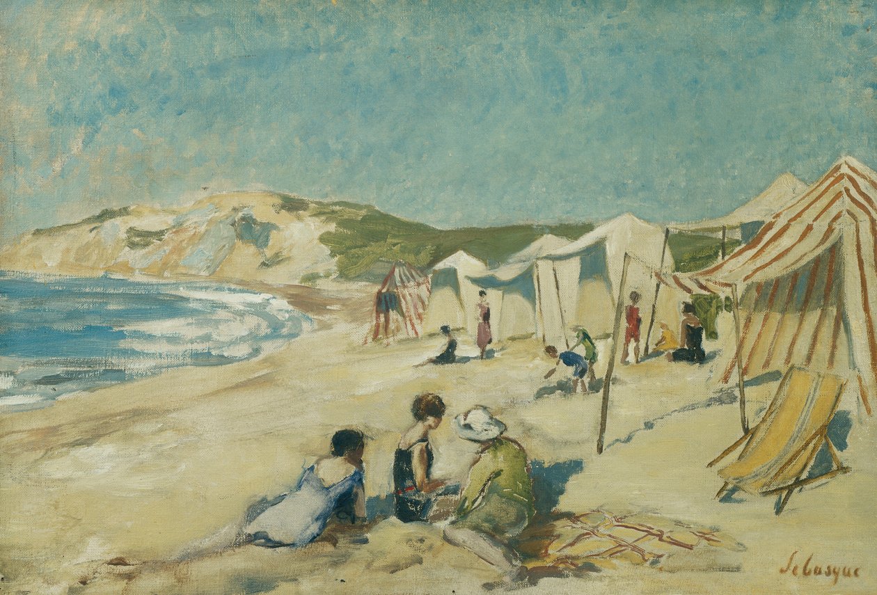 La Plage à la Pointe St Gildas, c.1920 - Henri Lebasque