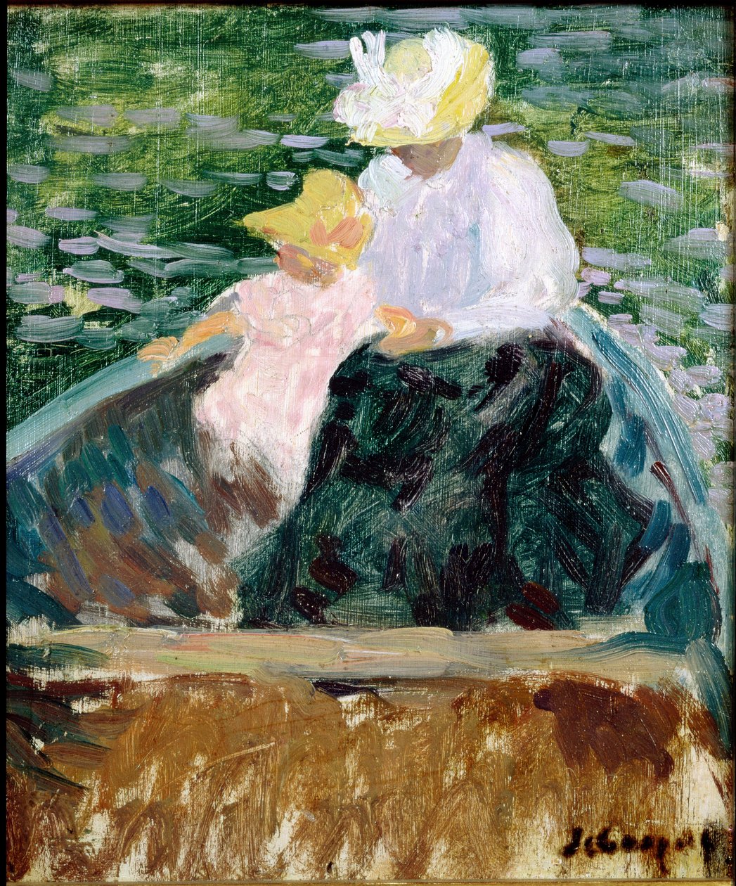 dans le bateau - Henri Lebasque