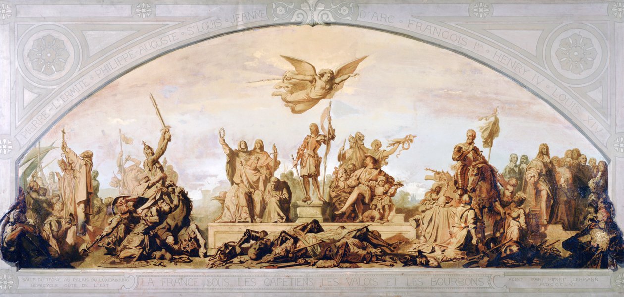 La France sous les Capétiens, Valois et Bourbons, 1856 - Henri Lehmann