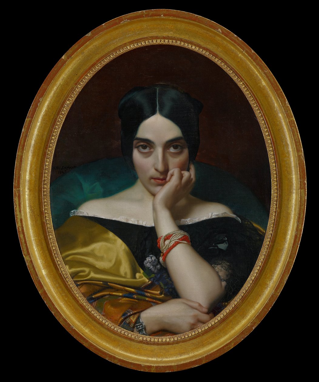 Portrait de Clémentine (Madame Alphonse) Karr - Henri Lehmann