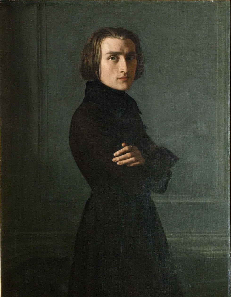 Portrait du compositeur Franz Liszt 1811-1886 - Henri Lehmann