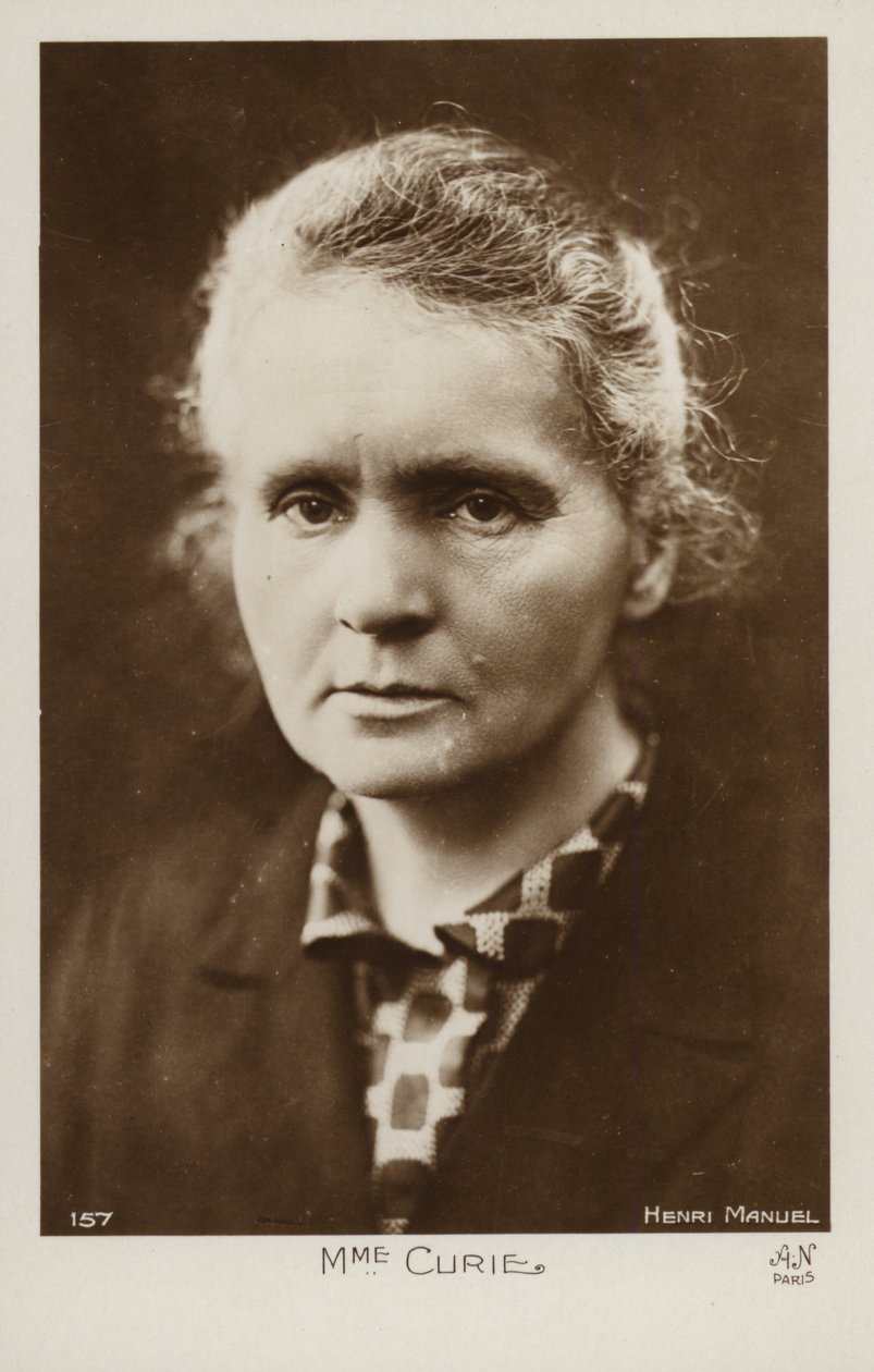 Marie Curie (1867-1934), physicienne et chimiste polonaise (photo n/b) - Henri Manuel