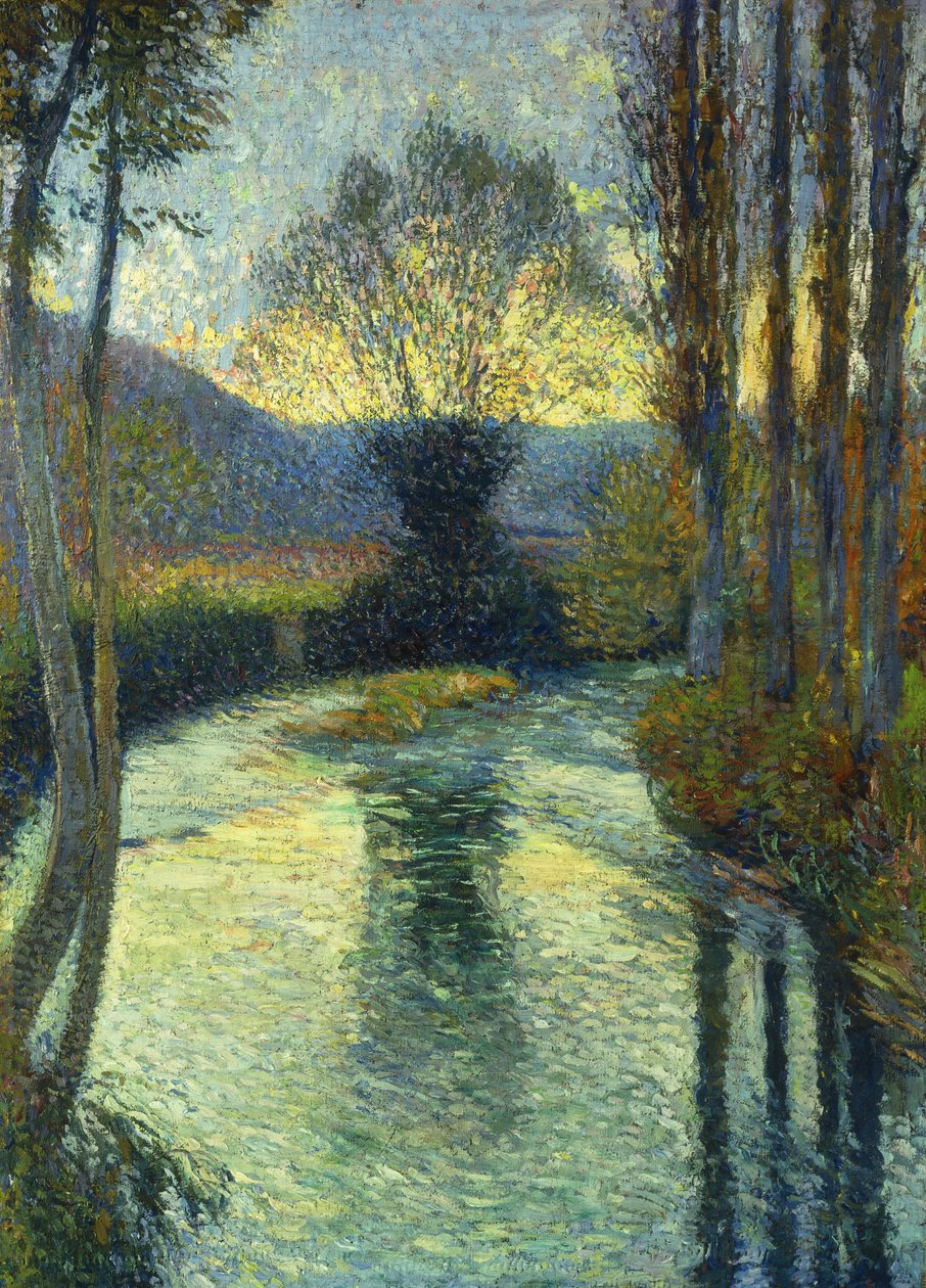 Au bord de la rivière - Henri Martin