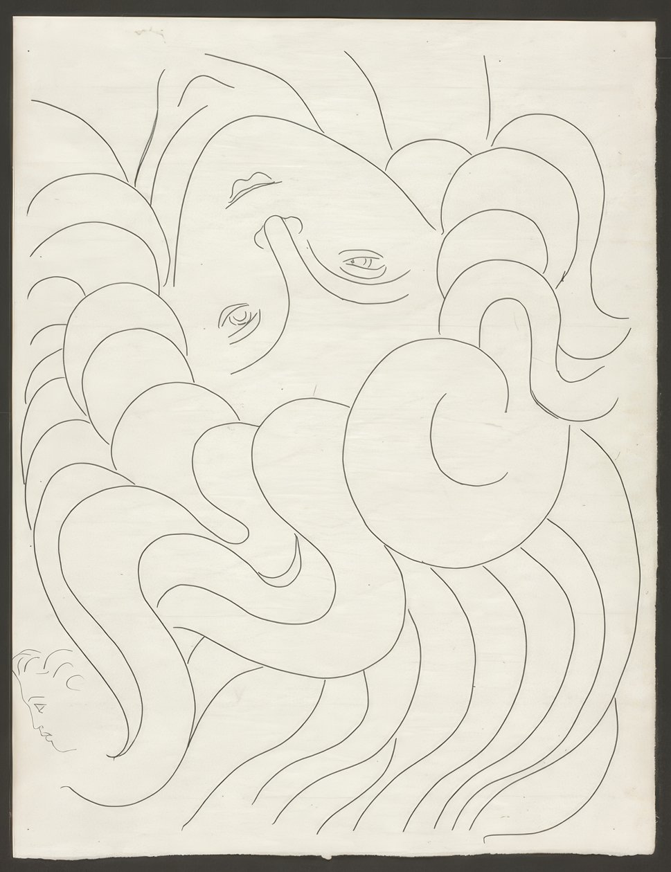 Quelques sonnets : "Avec ses ongles purs...", planche 25 des Poésies de Mallarmé - Henri Matisse