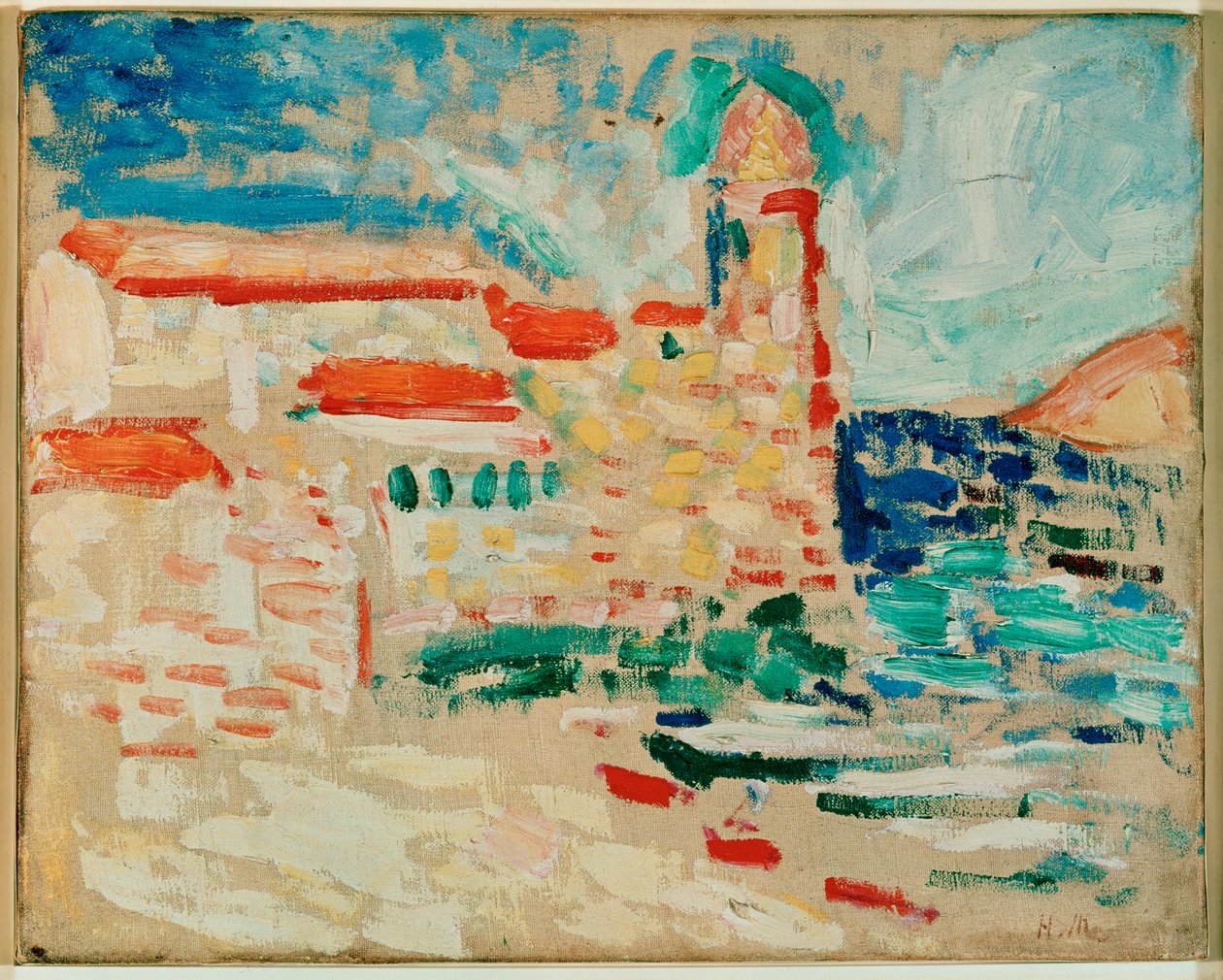 Vue de Collioure (peinture sur toile) - Henri Matisse