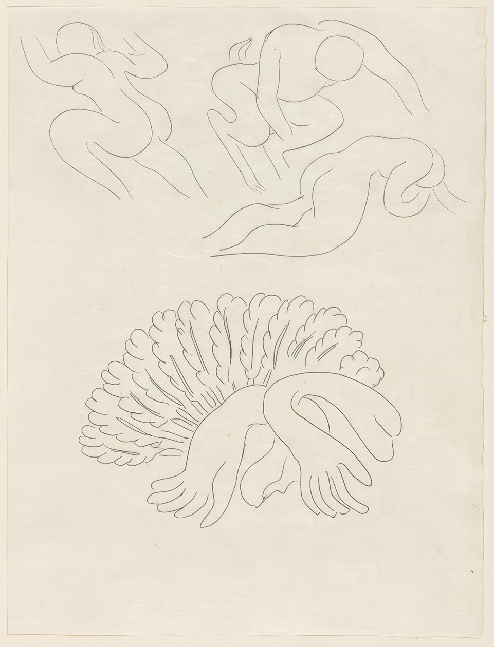 Autre Eventail, de Mademoiselle Mallarmé, plate 21 from Poesies de Mallarmé - Henri Matisse