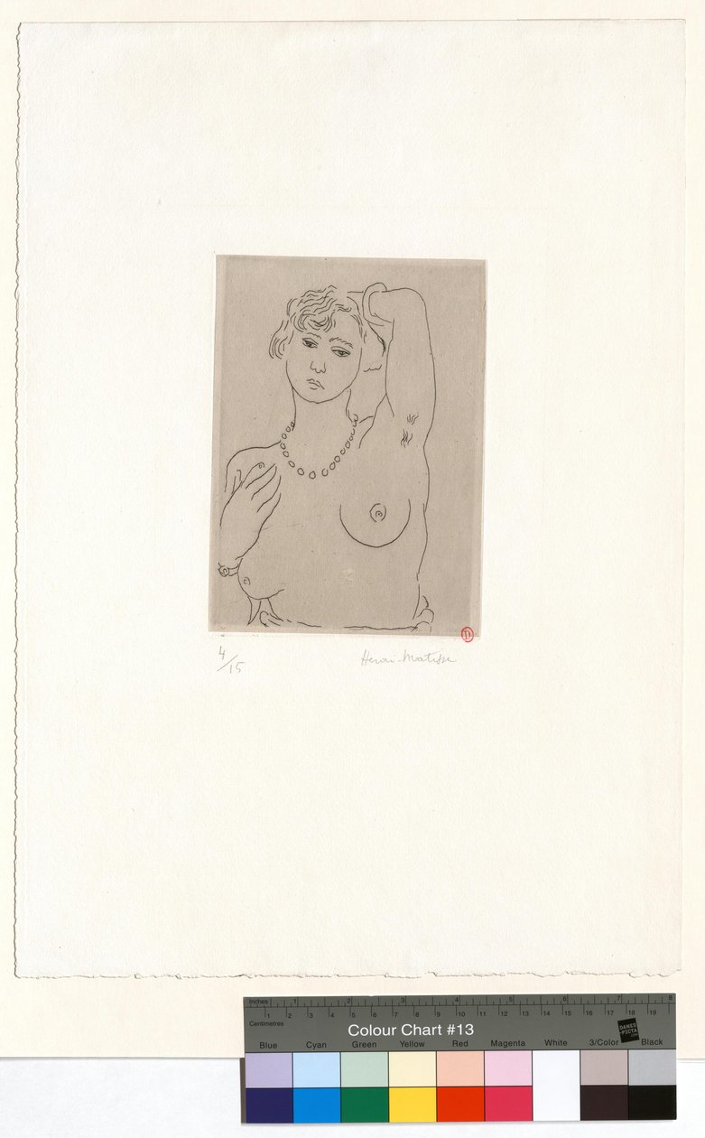 Buste de femme avec collier et bracelet - Henri Matisse