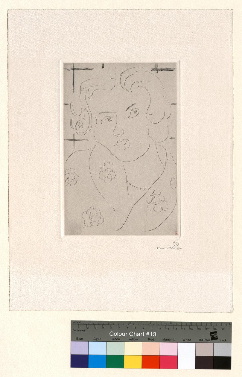 Buste, robe fleurie - Henri Matisse