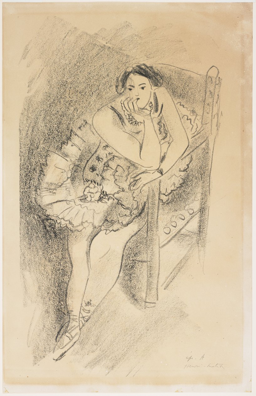 Danseuse au fauteuil en bois - Henri Matisse