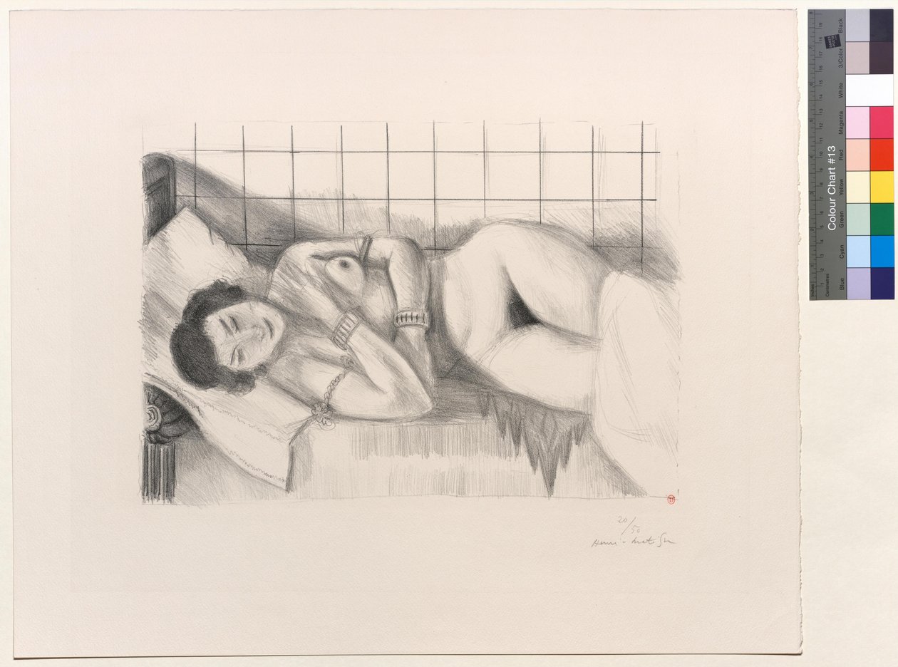 Figure endormie, châle sur les jambes - Henri Matisse