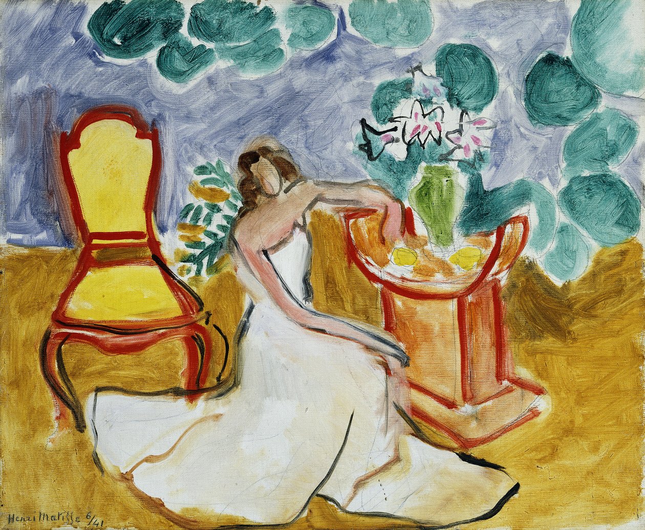 La fille à la robe blanche - Henri Matisse