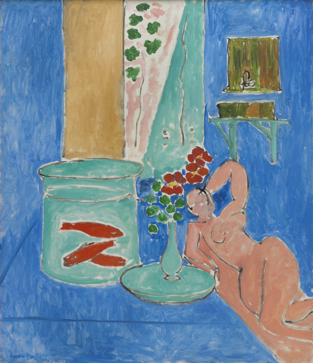 Poissons rouges et sculptures - Henri Matisse