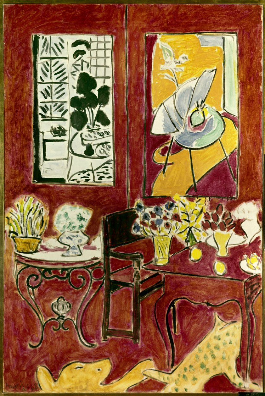 Grand intérieur rouge 1948 (huile sur toile) - Henri Matisse