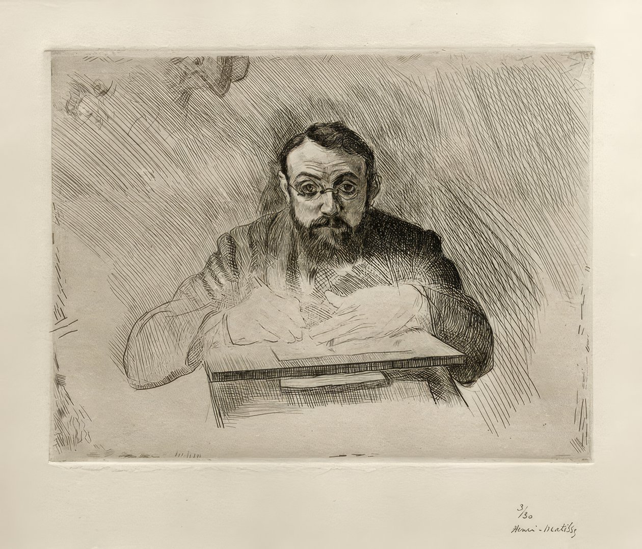 Henri Matisse gravant - Henri Matisse