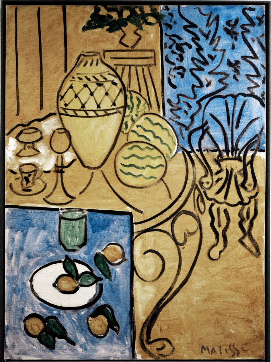 Intérieur, jaune et bleu - Henri Matisse