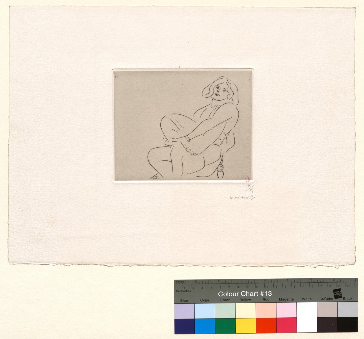 Jeune femme enserrant son genou gauche - Henri Matisse